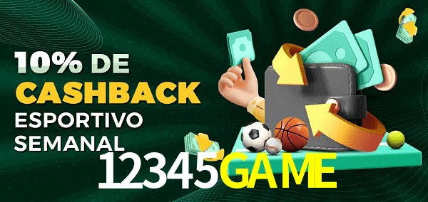 10% de bônus de cashback na 12345GAME