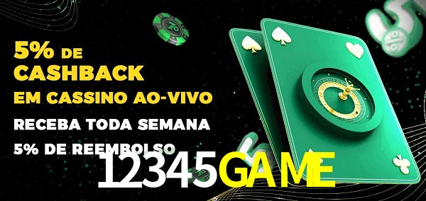 Promoções do cassino ao Vivo 12345GAME